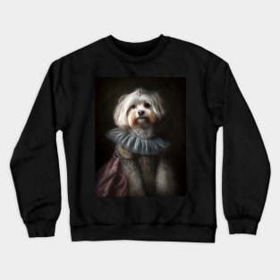 Royal Portrait of a Havanese Dog Crewneck Sweatshirt